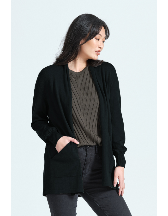 OPEN FRONT LONG CARDIGAN