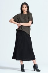 LONG FLARED SKIRT