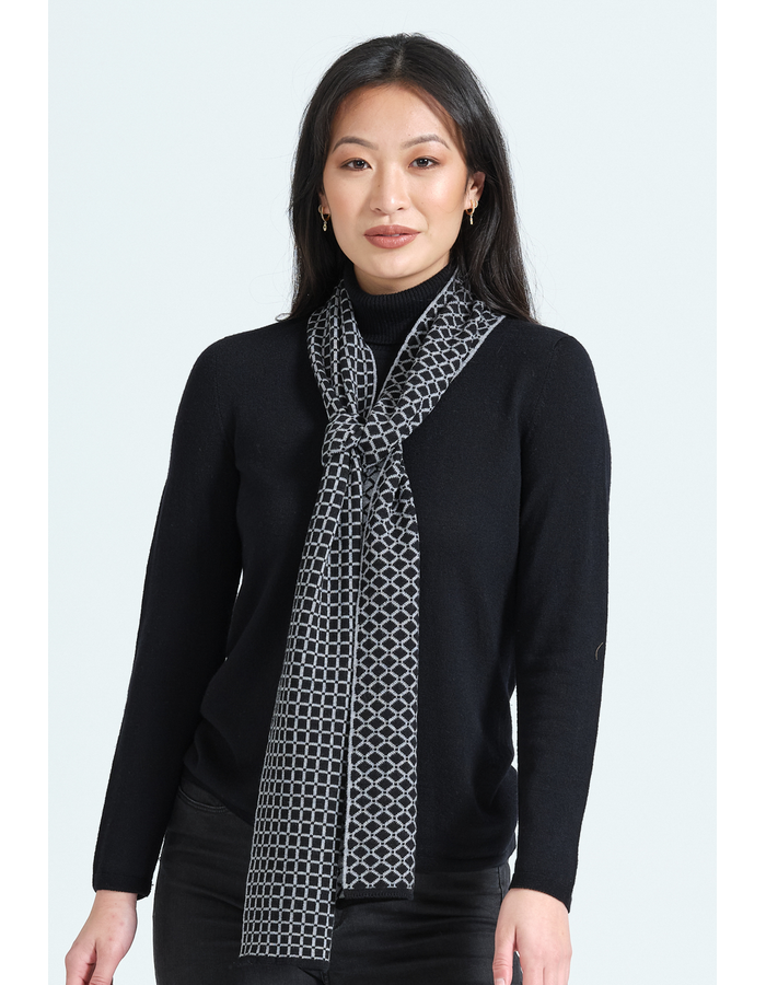 FINE CHECK SCARF