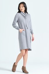 COWL NECK DRESS W/ POCKET