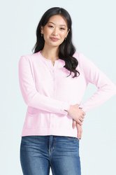 L/S SHELL BUTTON CARDIGAN