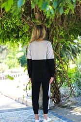 CONTRAST STAR SWEATER