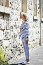 LEOPARD STAR STRIPE TE