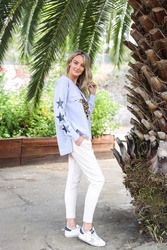 LEOPARD STAR SWEATER