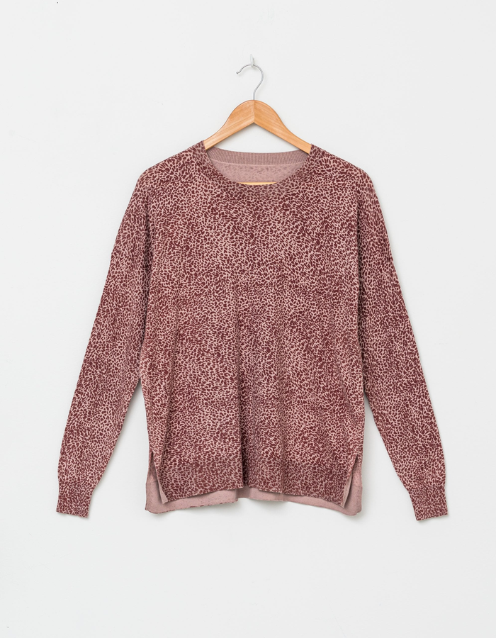 MARCIE JUMPER LEOPARD BRICK