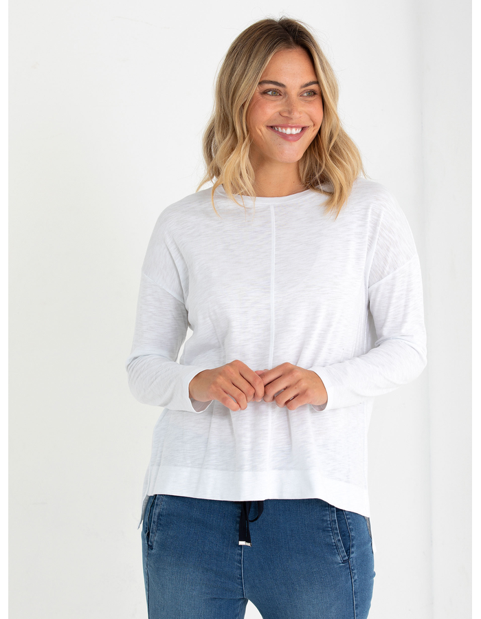 L/S STEP HEM TEE