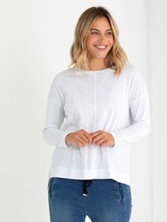 L/S STEP HEM TEE