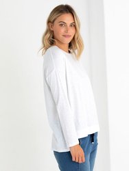 L/S STEP HEM TEE