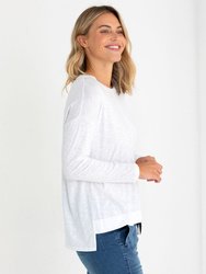 L/S STEP HEM TEE