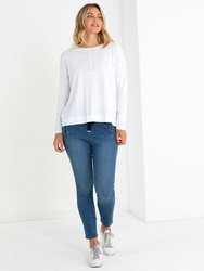 L/S STEP HEM TEE