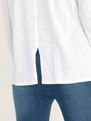 L/S STEP HEM TEE