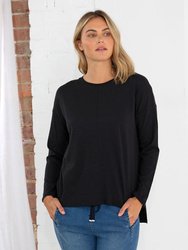 L/S STEP HEM TEE