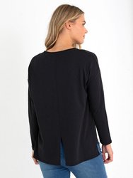 L/S STEP HEM TEE