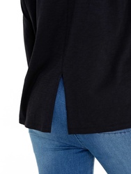 L/S STEP HEM TEE