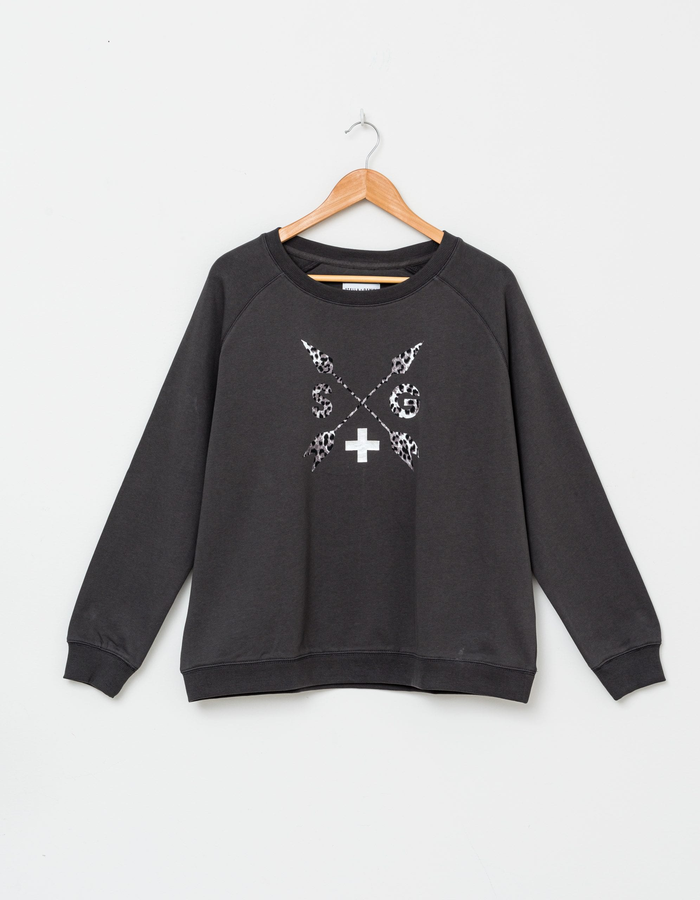 LEOPARD ARROWS SWEATER