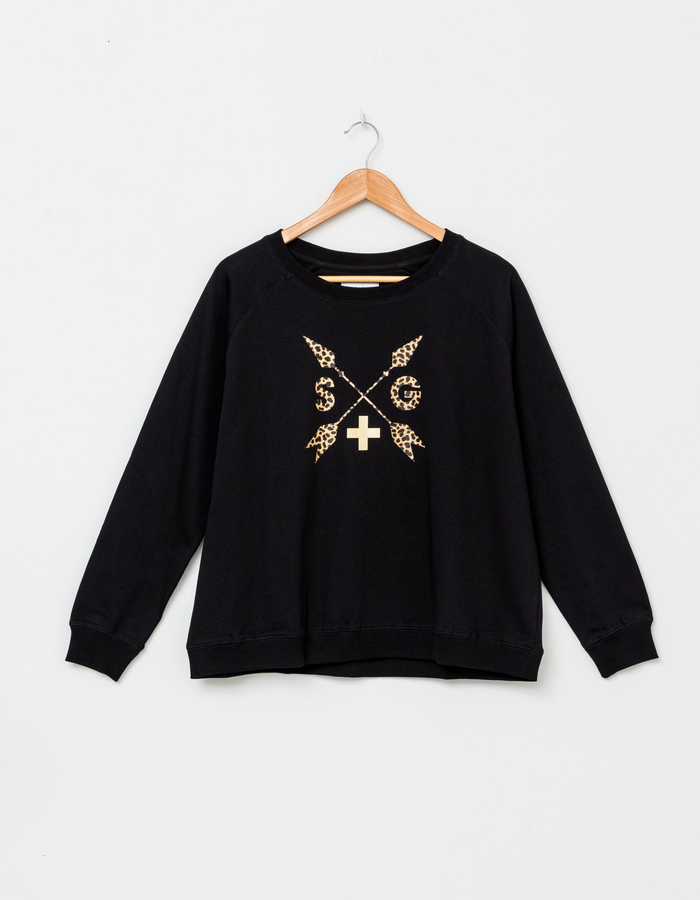LEOPARD ARROWS SWEATER
